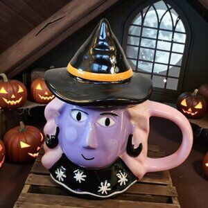 New Hyde & EEK! Boutique 8 fl oz Figural Witch Mug with Lid
